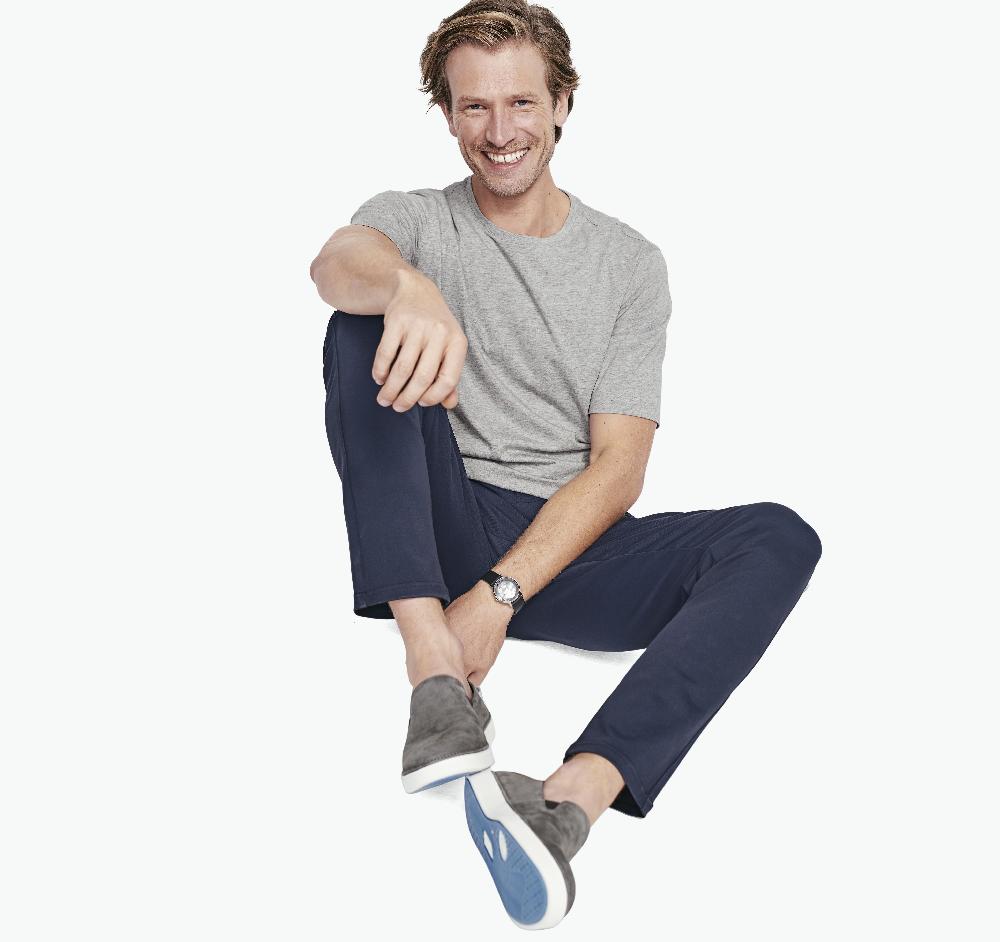 Johnston & Murphy Essential Tee Heather Gray