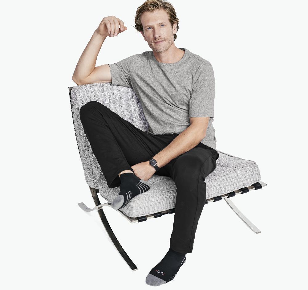 Johnston & Murphy Essential Tee Heather Gray