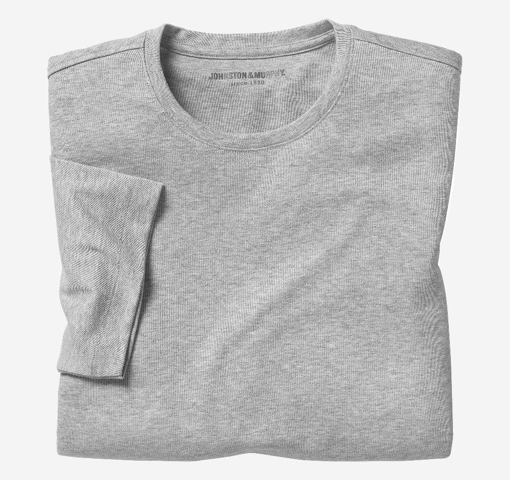 Johnston & Murphy Essential Tee Heather Gray