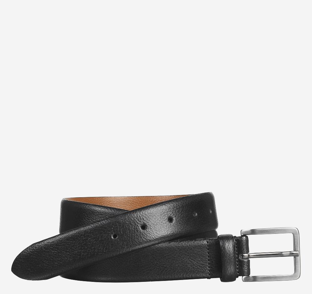 johnston & murphy Feather-Edge Dress Belt Black