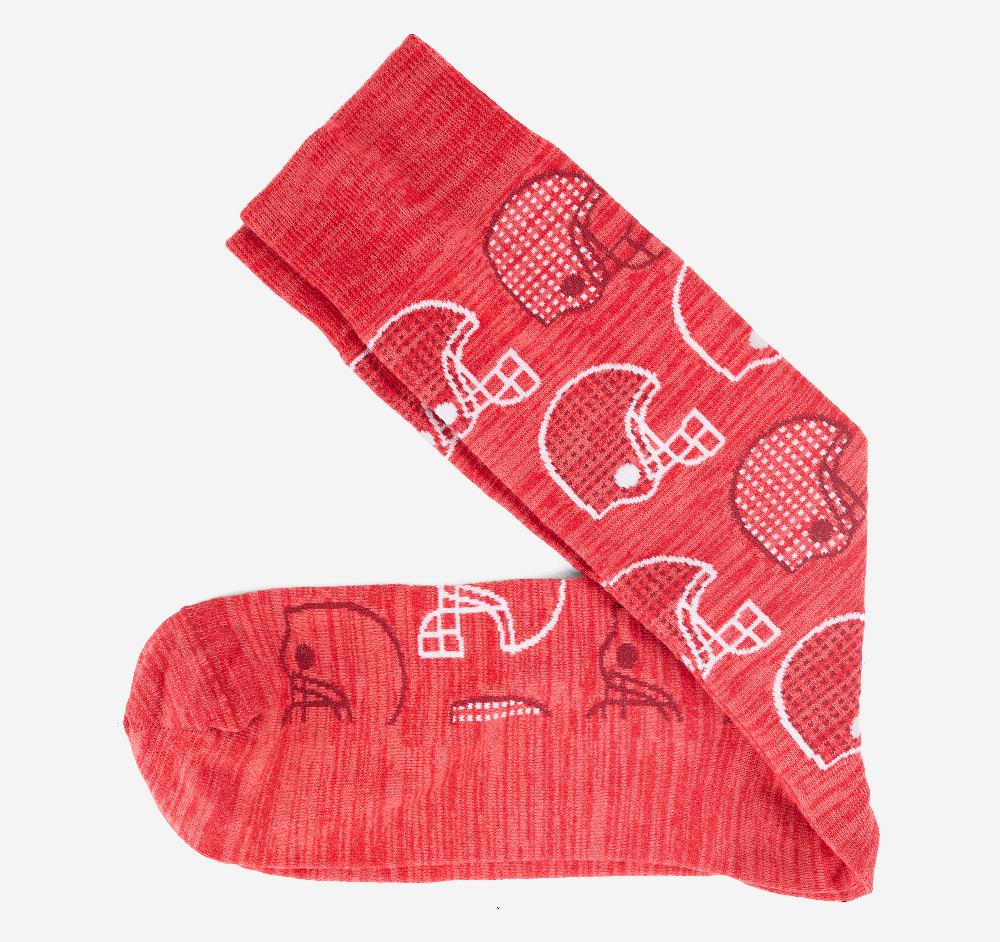 johnston & murphy Game Day Football Socks Red