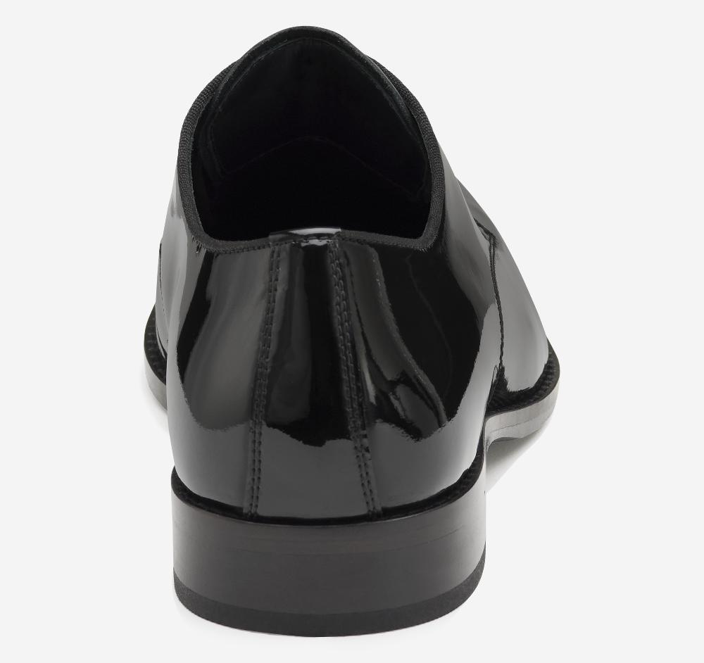 Johnston & Murphy Gavney Plain Toe Black Patent