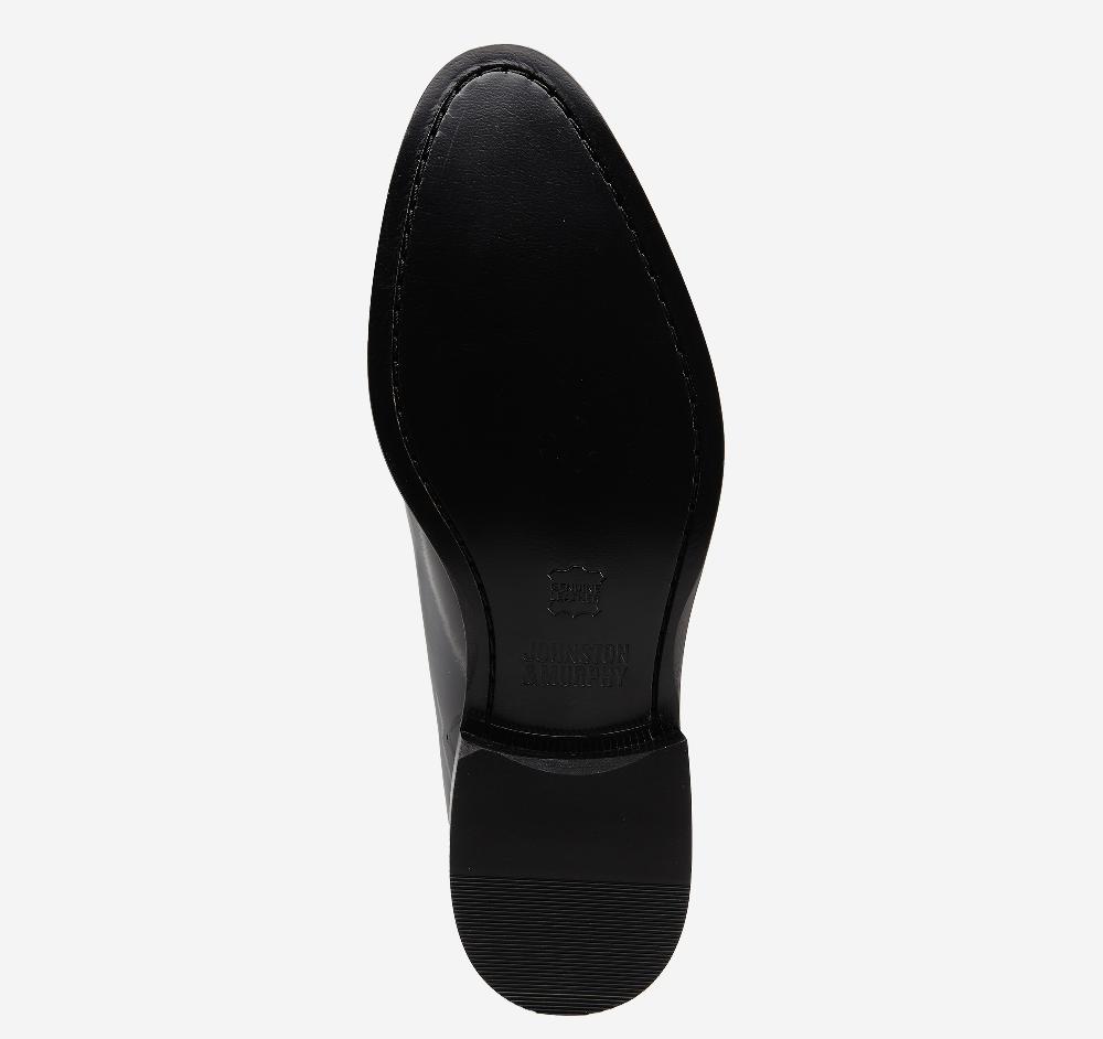 Johnston & Murphy Gavney Plain Toe Black Patent