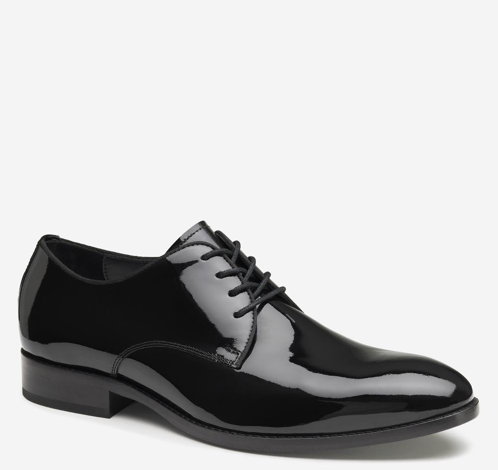johnston & murphy Gavney Plain Toe Black Patent