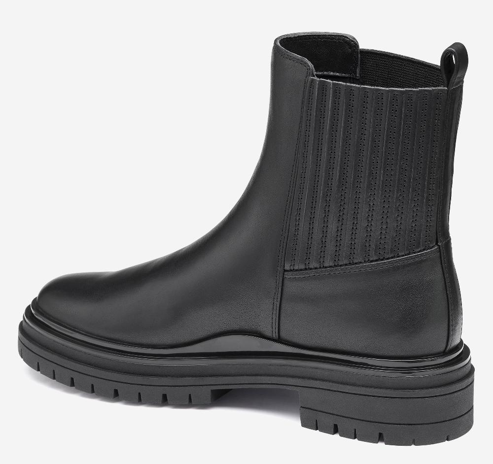 Johnston & Murphy Gianna Gore Boot Black Full Grain