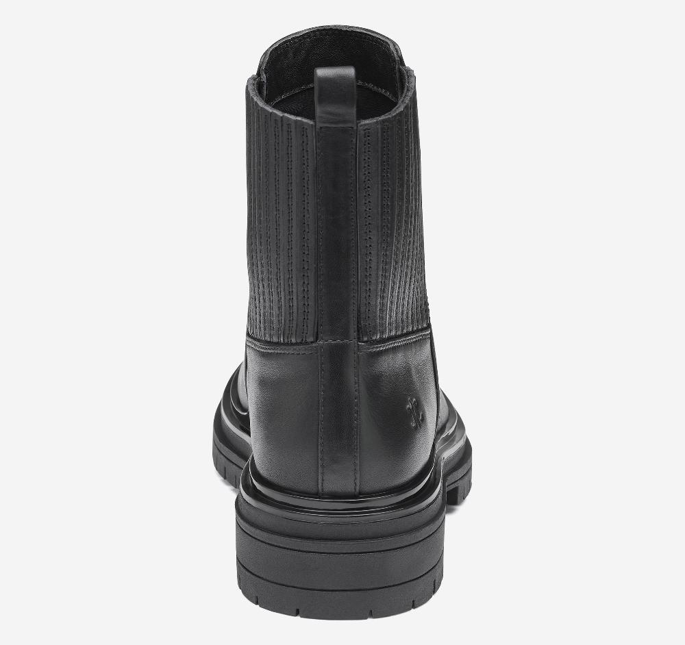 Johnston & Murphy Gianna Gore Boot Black Full Grain