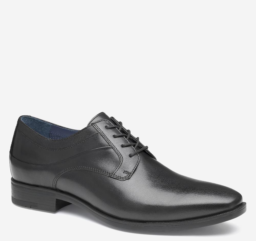 johnston & murphy Gibbons Plain Toe Black Full Grain