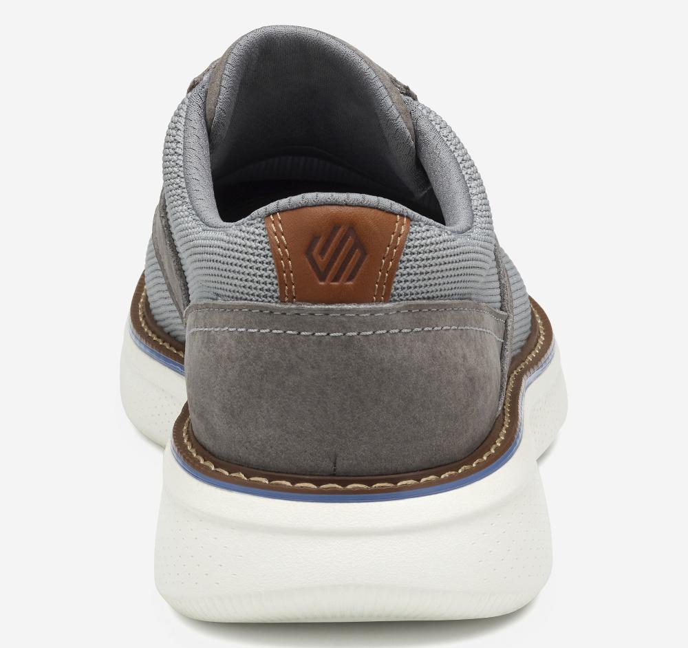 Johnston & Murphy Hayden Knit Plain Toe Gray Knit