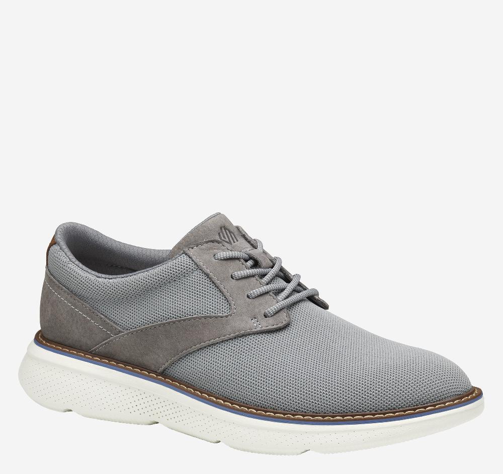 johnston & murphy Hayden Knit Plain Toe Gray Knit