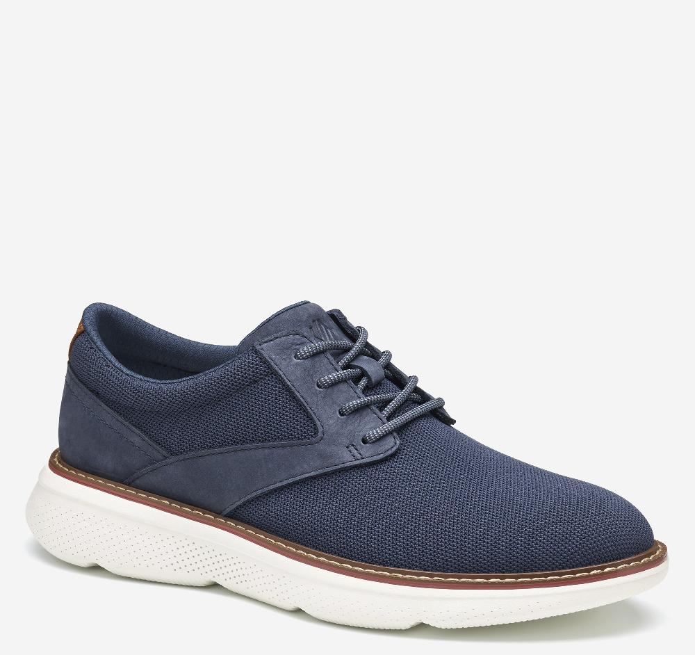 johnston & murphy Hayden Knit Plain Toe Navy Knit