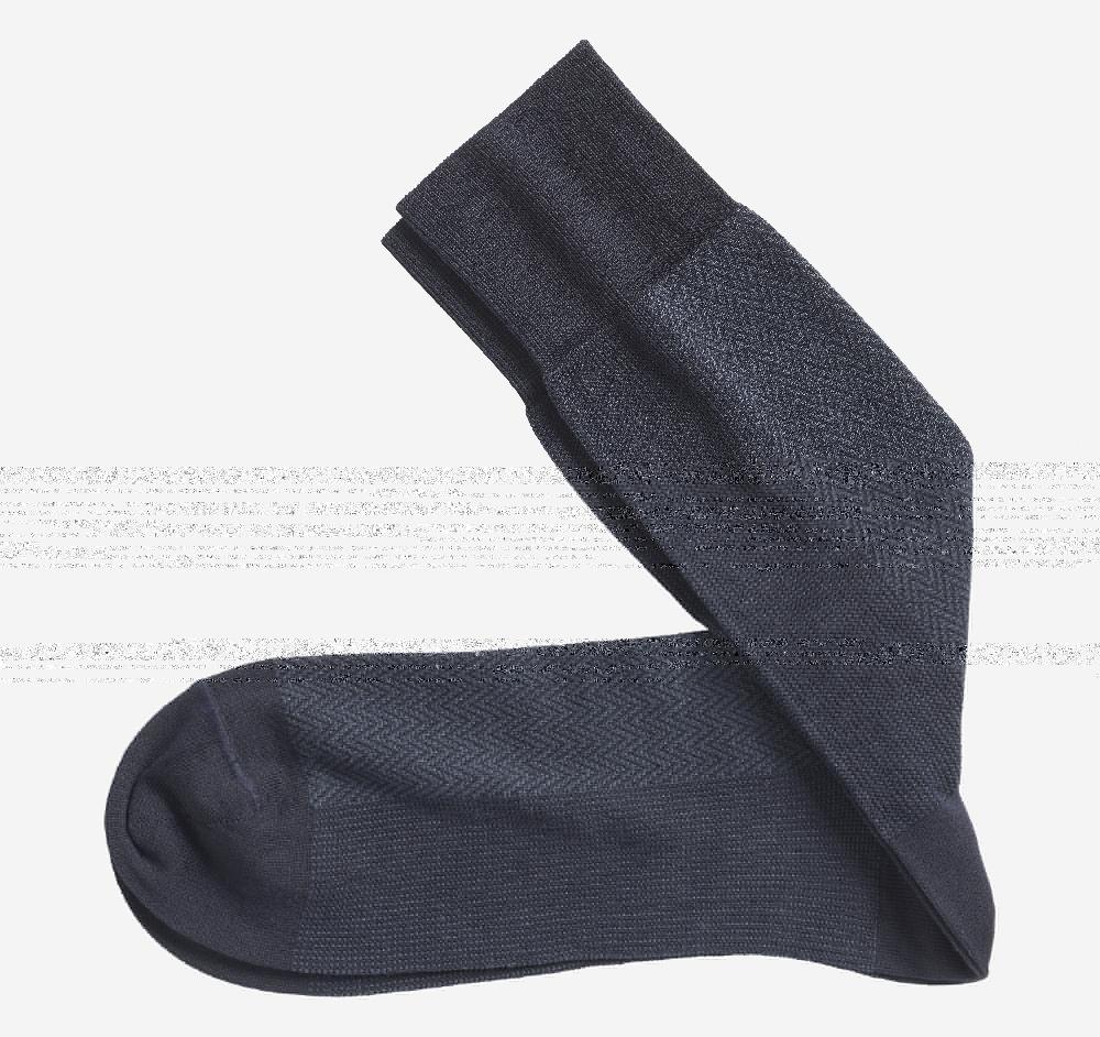 johnston & murphy Herringbone Panel Socks Navy