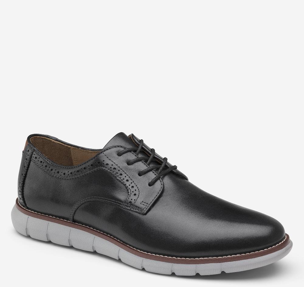johnston & murphy Holden Plain Toe Black Full Grain