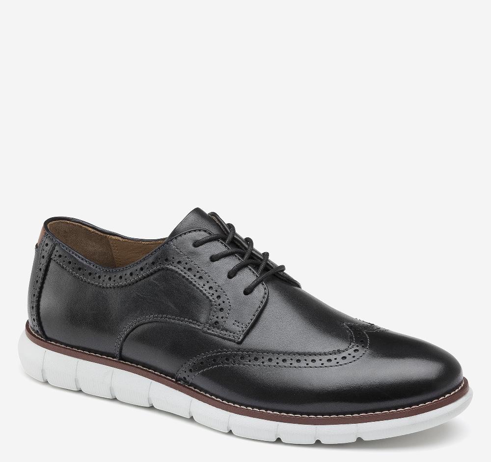 johnston & murphy Holden Wingtip Black Full Grain