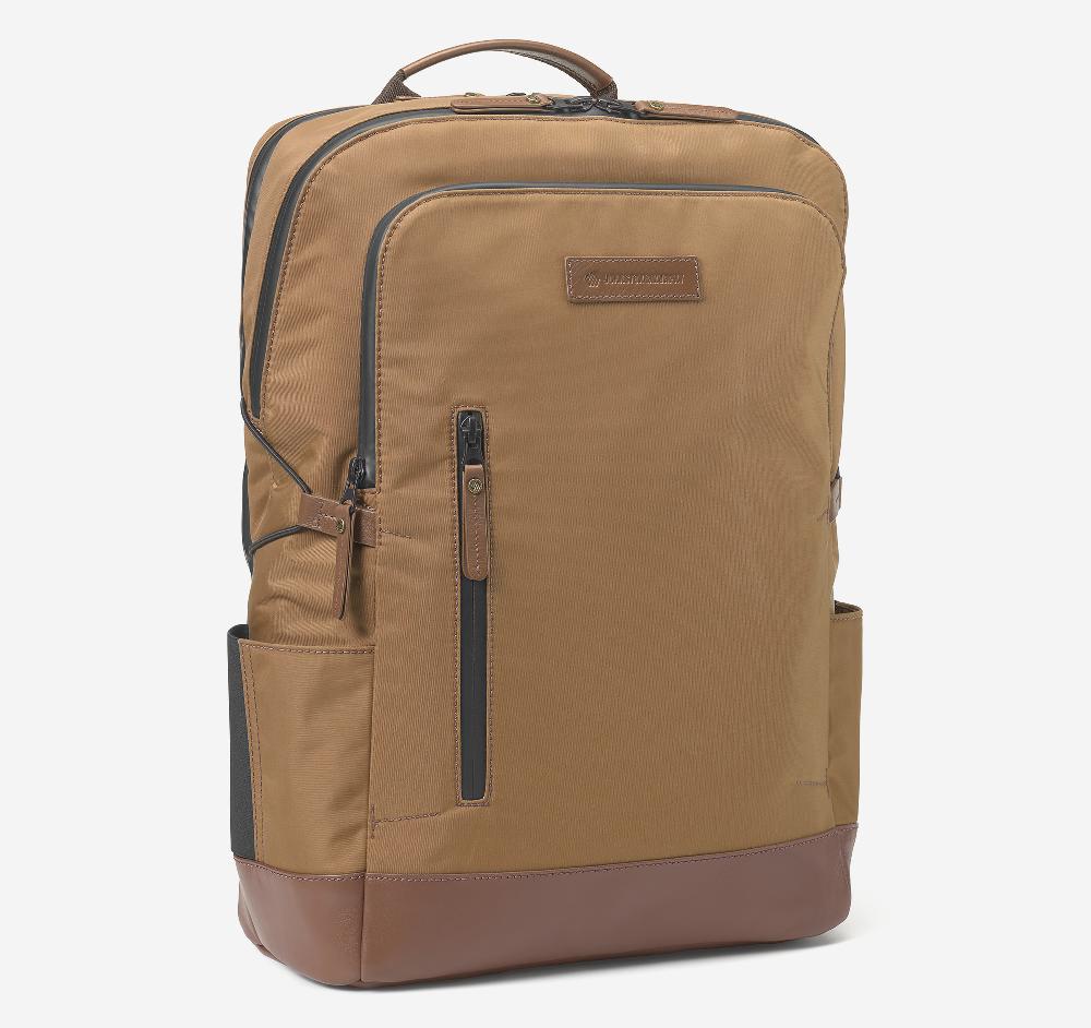 johnston & murphy Hudson Waterproof Backpack Cognac