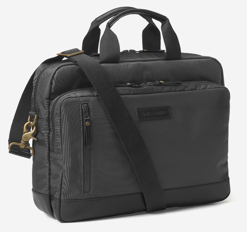 Johnston & Murphy Hudson Waterproof Briefcase Black