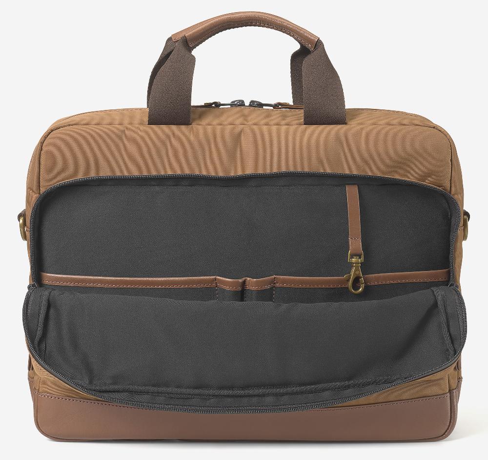 Johnston & Murphy Hudson Waterproof Briefcase Cognac