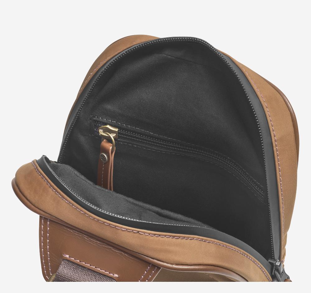 Johnston & Murphy Hudson Waterproof Sling Bag Cognac