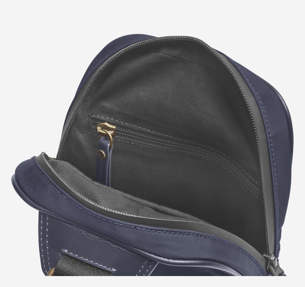 Johnston & Murphy Hudson Waterproof Sling Bag Navy