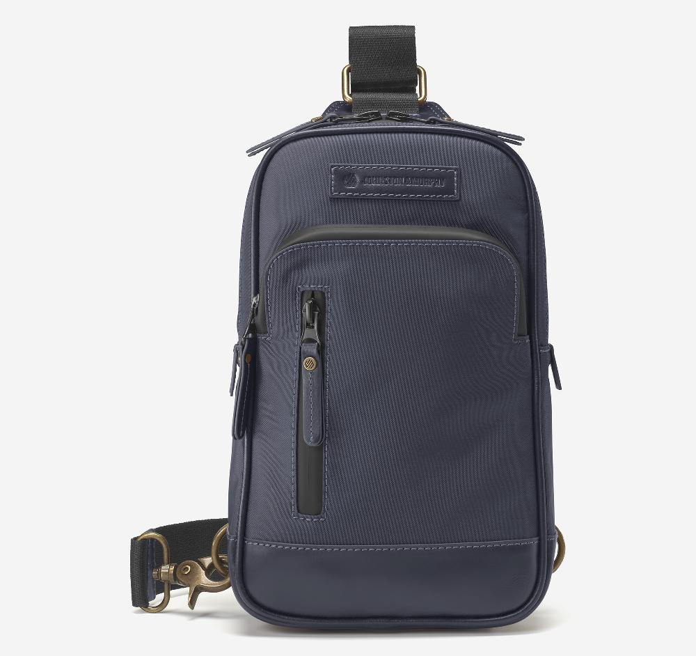 Johnston & Murphy Hudson Waterproof Sling Bag Navy