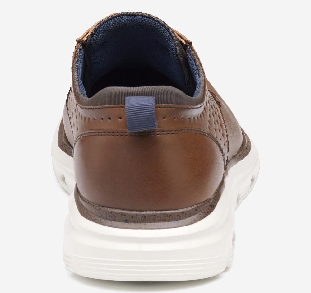 Johnston & Murphy Jenkins Plain Toe Brown Leather