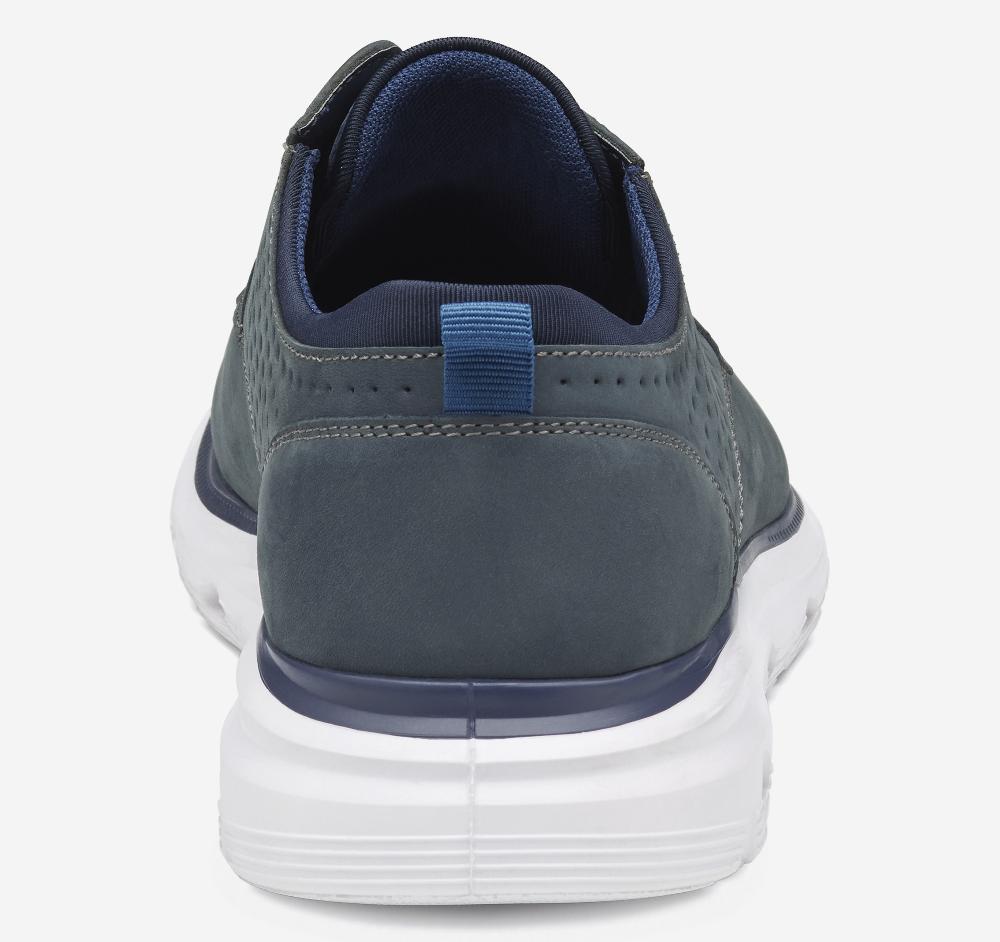 Johnston & Murphy Jenkins Plain Toe Navy Nubuck