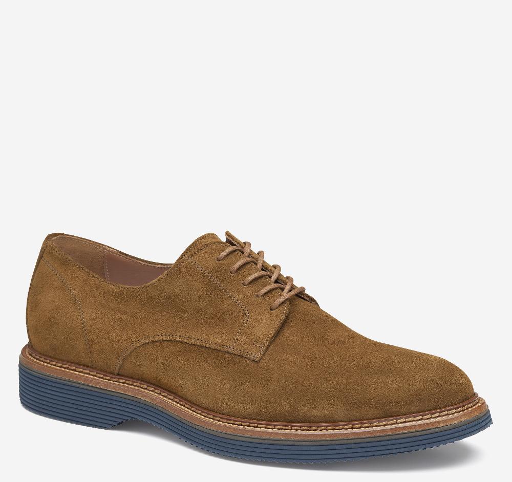 johnston & murphy Jenson Plain Toe Snuff Suede