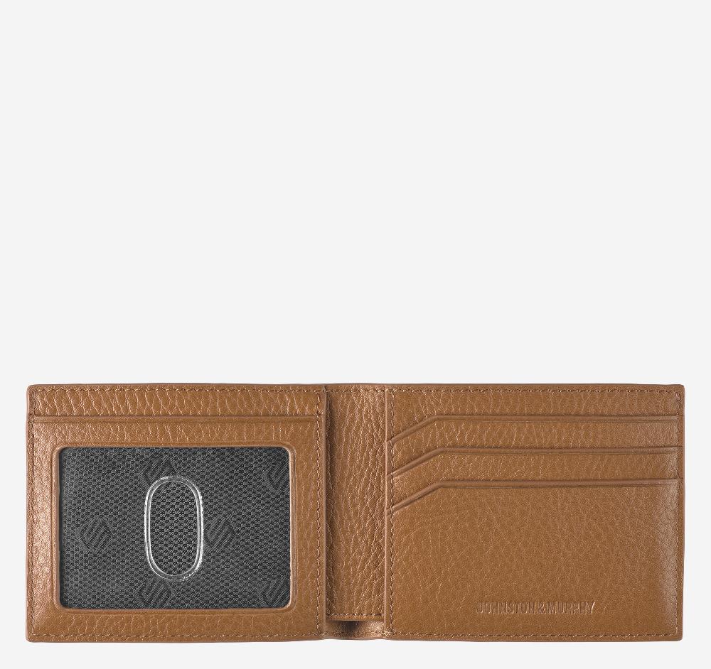 Johnston & Murphy Kingston Woven Billfold Brown