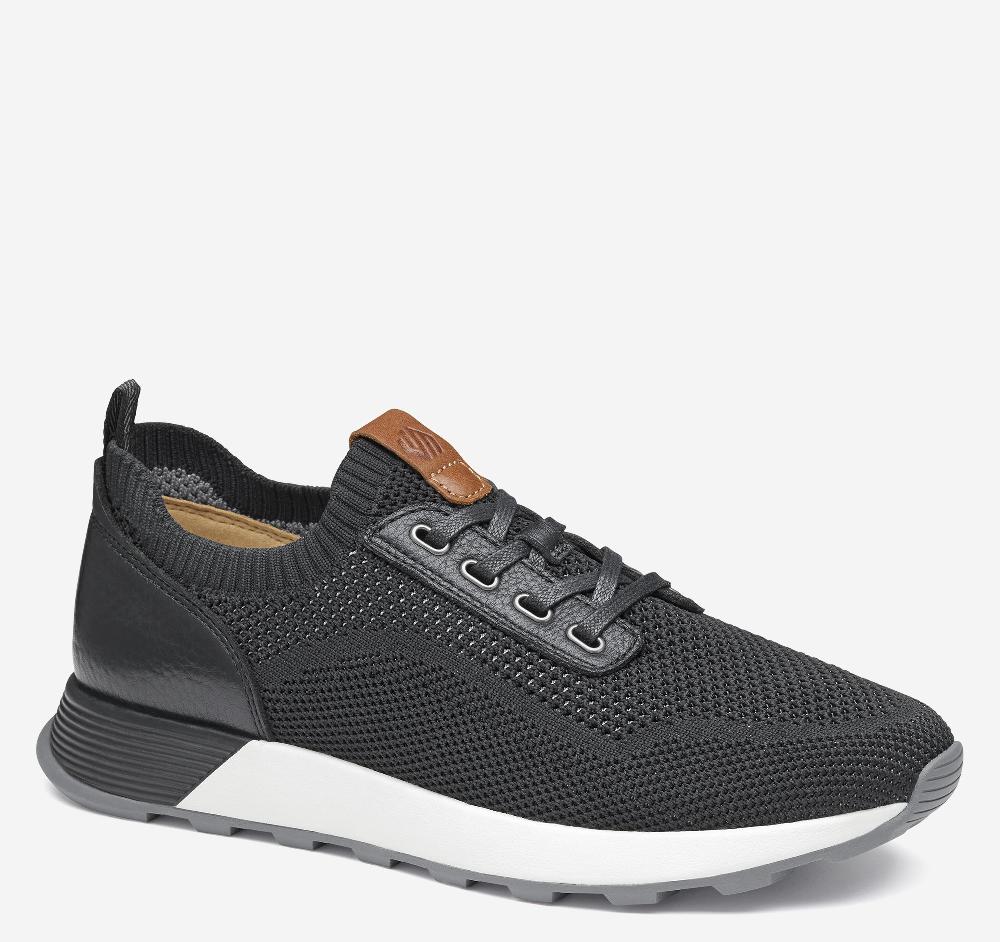 johnston & murphy Kinnon Knit Jogger Black Knit