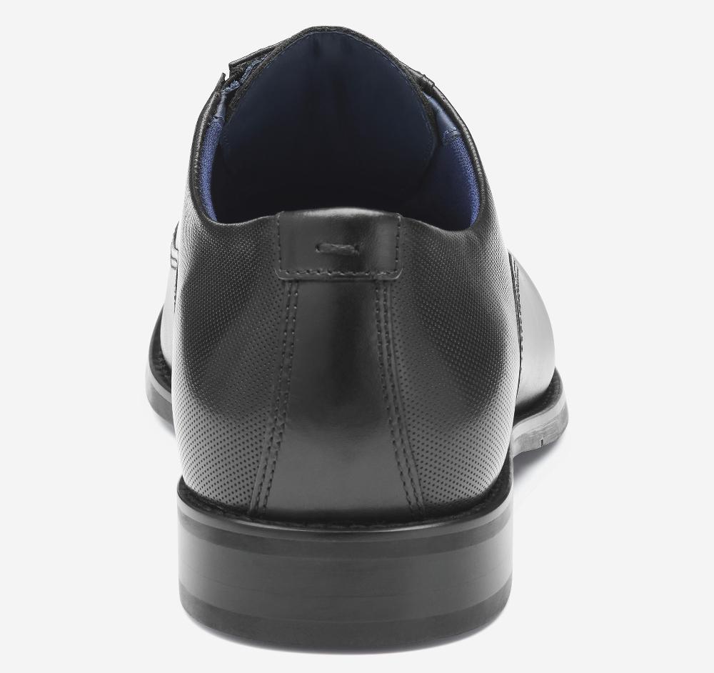 Johnston & Murphy Landry Cap Toe Black Full Grain