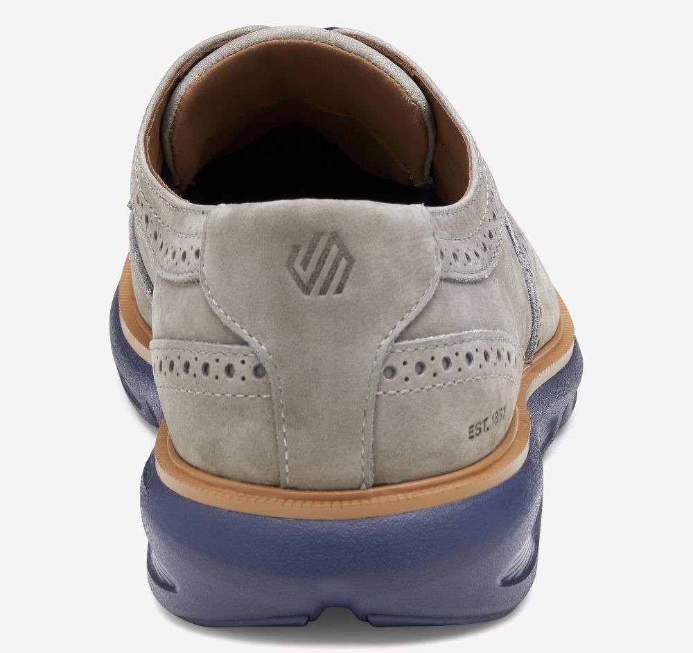 Johnston & Murphy Larkin Wingtip Gray Nubuck