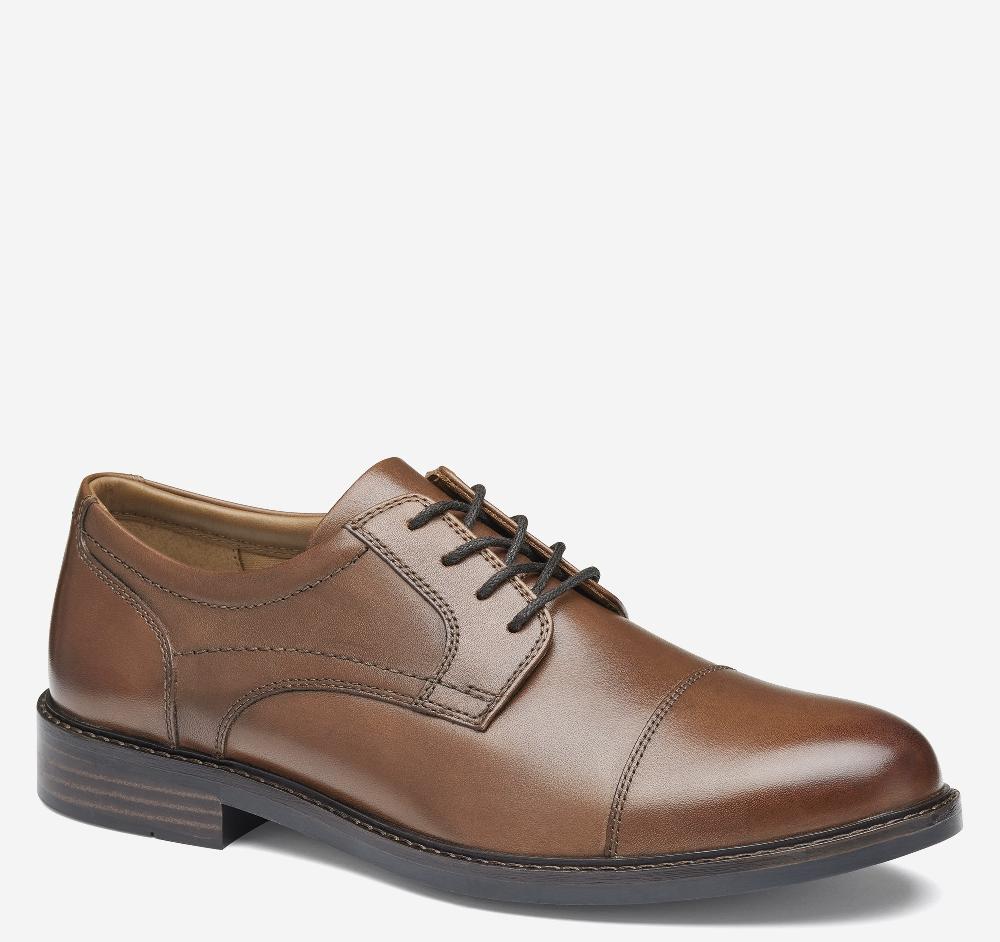 johnston & murphy Mason Cap Toe Tan Full Grain
