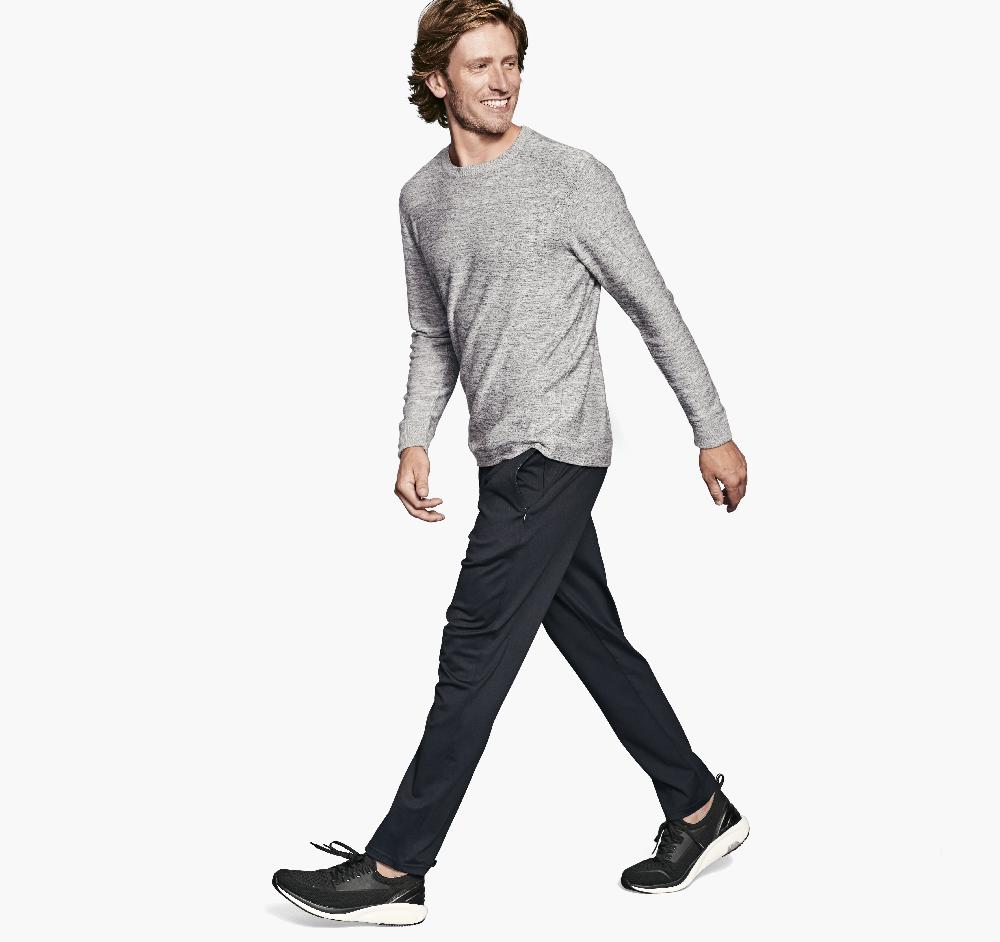 Johnston & Murphy Melange Pullover Gray