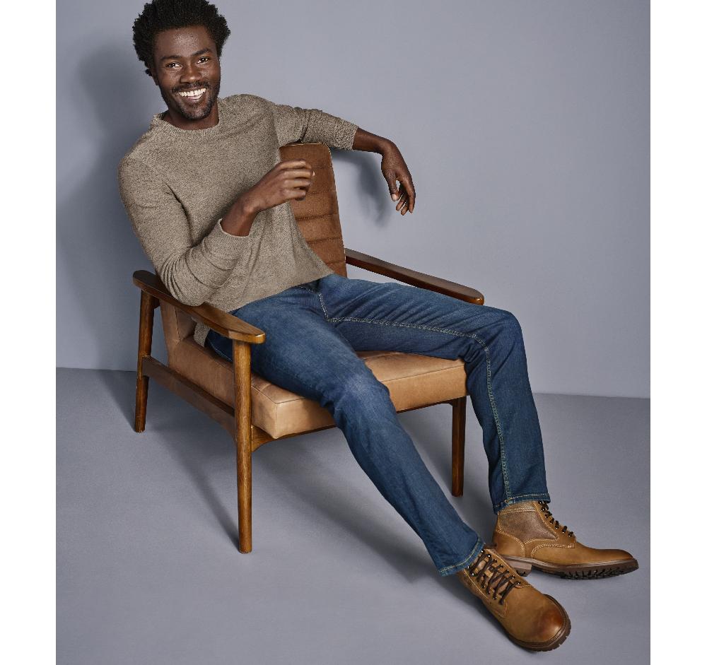 Johnston & Murphy Melange Pullover Oatmeal