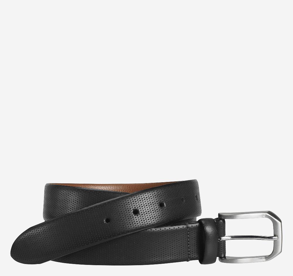 johnston & murphy Micro Perf Belt Black