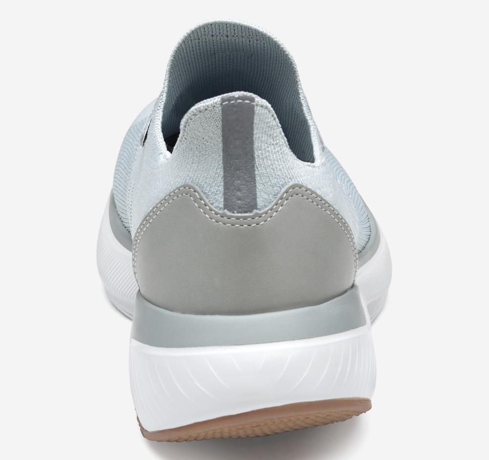 Johnston & Murphy Miles Knit Lace-Up Light Gray Knit