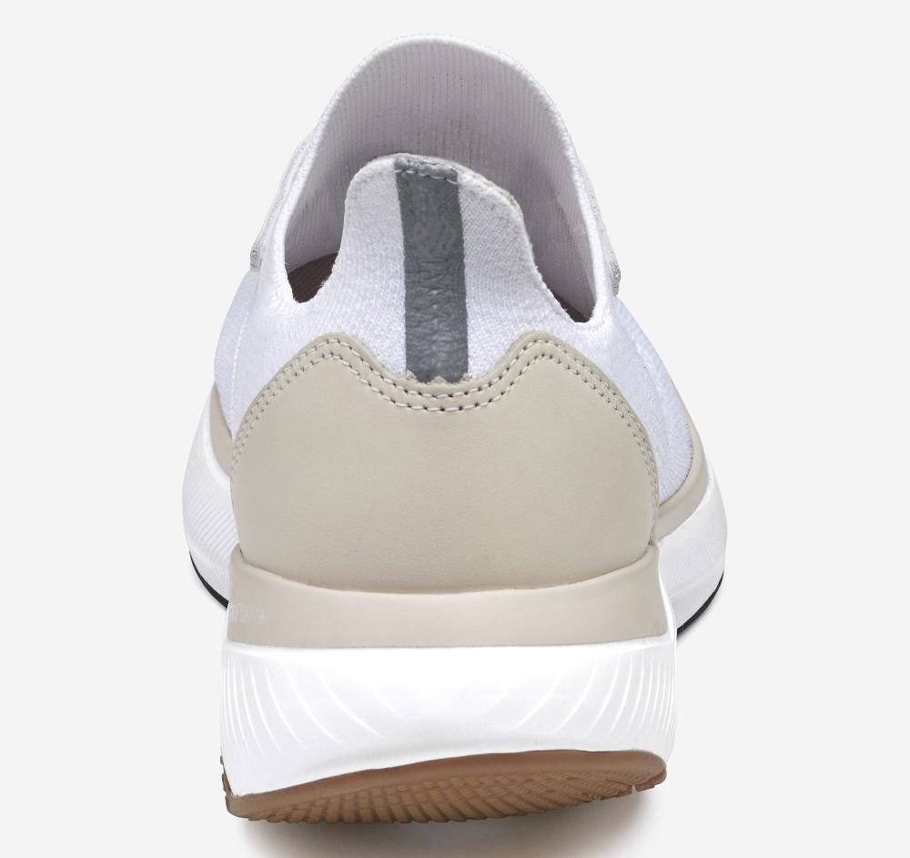 Johnston & Murphy Miles Knit Lace-Up White Knit