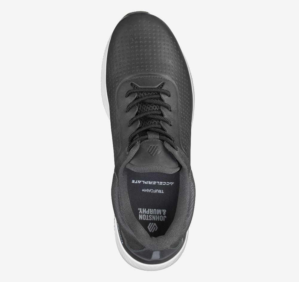 Johnston & Murphy Miles U-Throat Black Full Grain