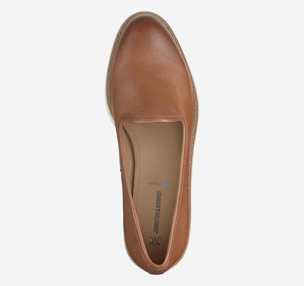 Johnston & Murphy Mitzi Venetian Cognac Calfskin