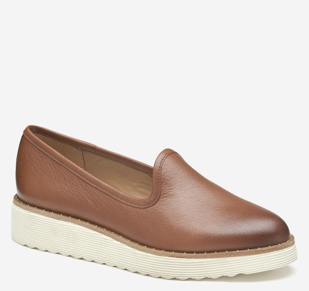 johnston & murphy Mitzi Venetian Cognac Calfskin