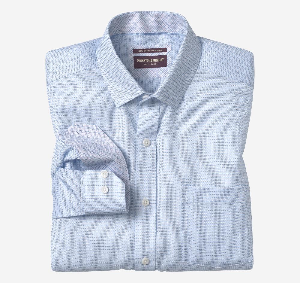 johnston & murphy Non-Iron Dress Shirt White Box