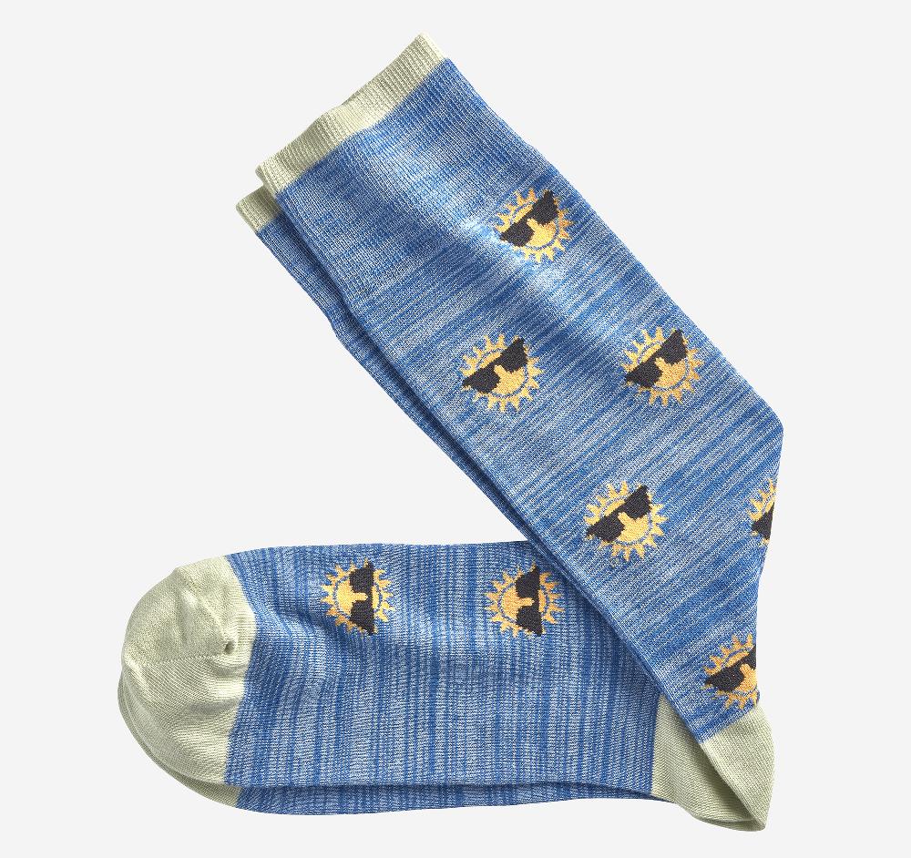 johnston & murphy Novelty Socks Blue Sun