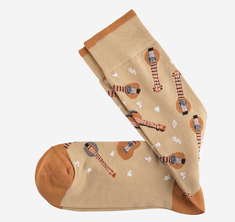 johnston & murphy Novelty Socks Khaki Banjo