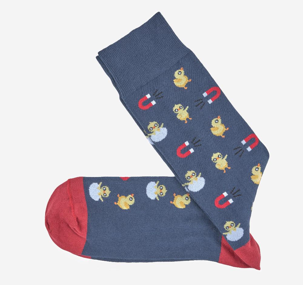 johnston & murphy Novelty Socks Navy Chick Magnet