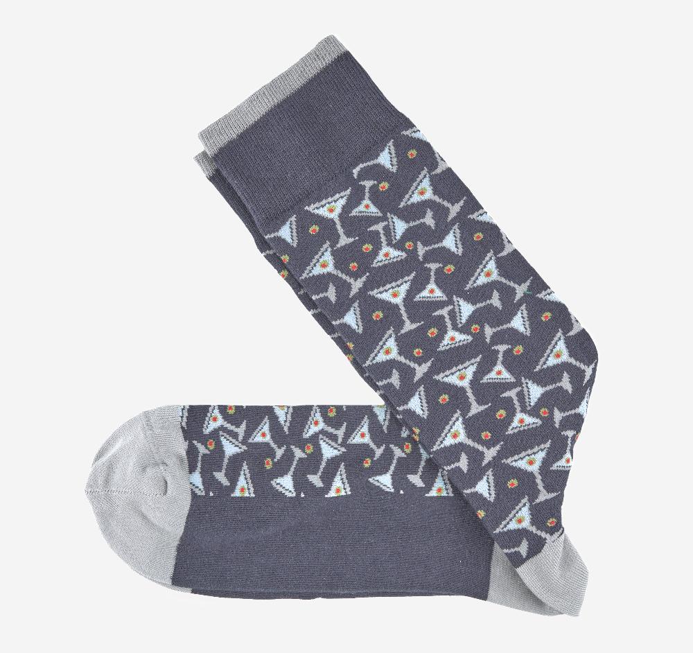 johnston & murphy Novelty Socks Navy Martini