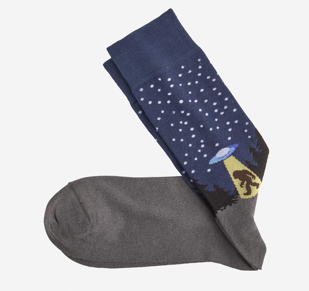 johnston & murphy Novelty Socks Navy/Multi UFO Yeti