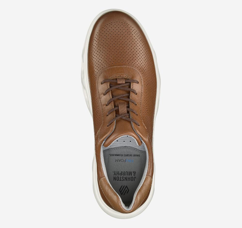 Johnston & Murphy Reactivate U-Throat Tan Full Grain