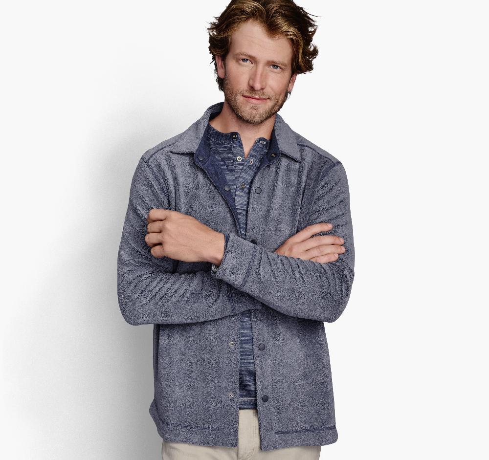Johnston & Murphy Reversible Shirt Jacket Navy