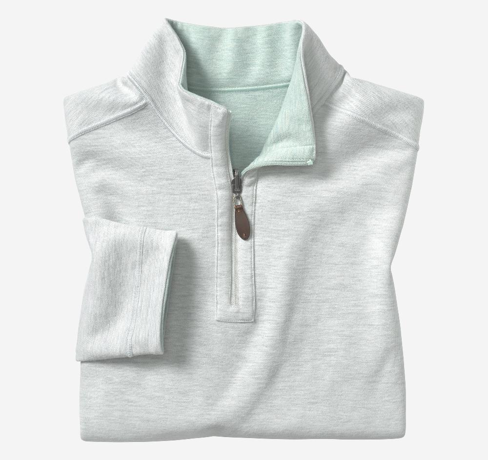 Johnston & Murphy Reversible Solid Quarter-Zip Mint