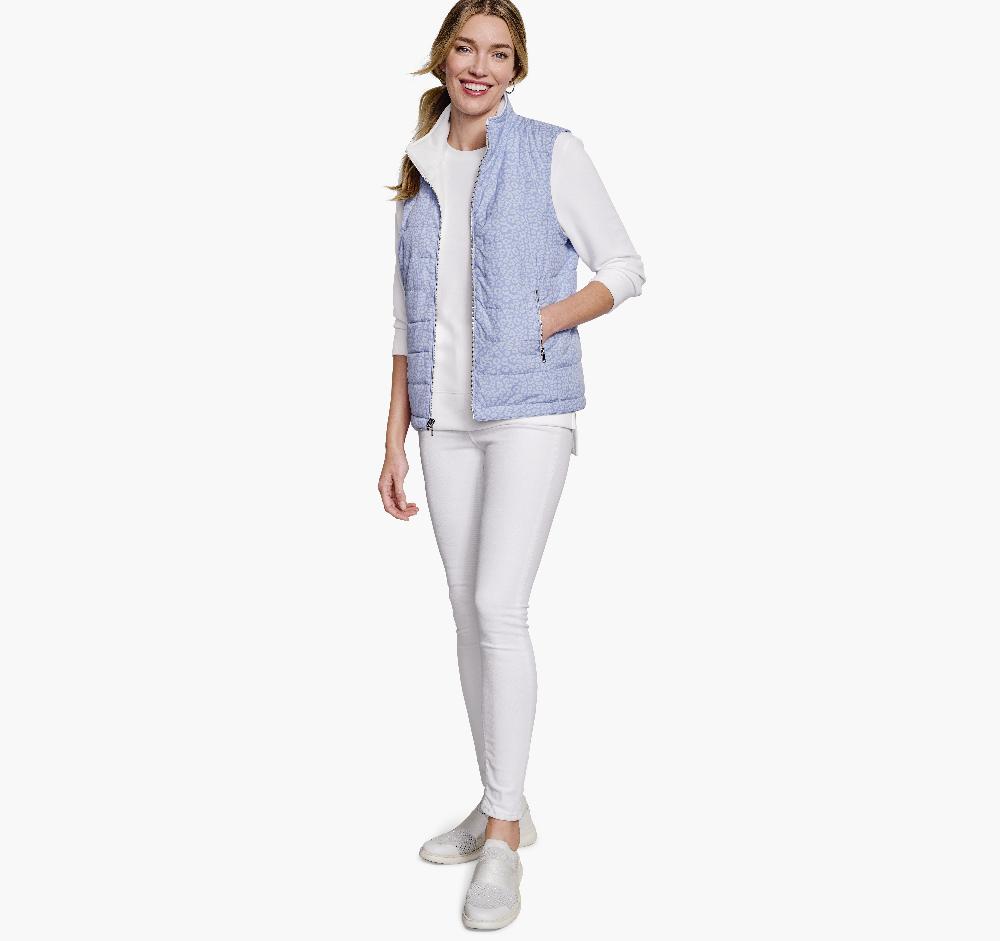 Johnston & Murphy Reversible Vest Violet/White