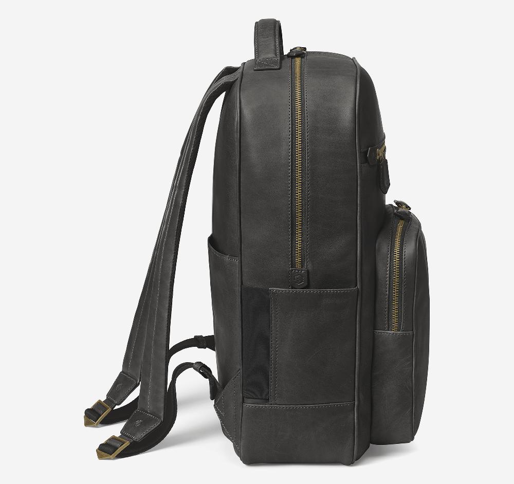 Johnston & Murphy Rhodes Backpack Black Full Grain